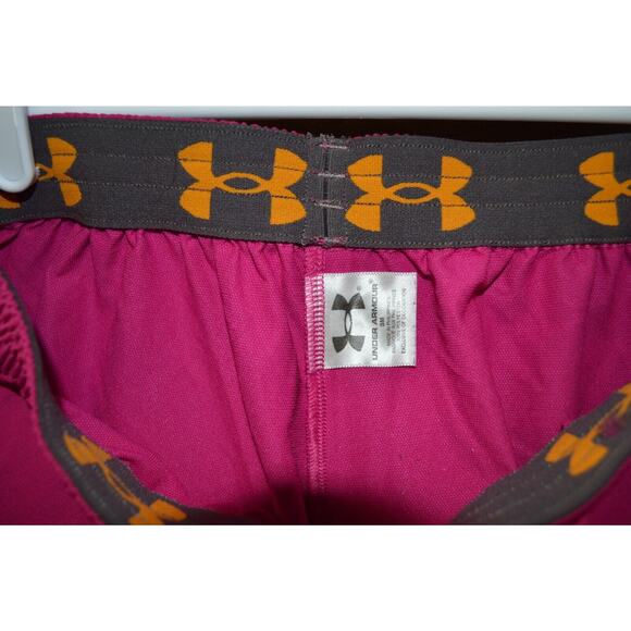 Under Armour Girls Shorts Small Hot Pink Loose Running Walking - Picture 5 of 5